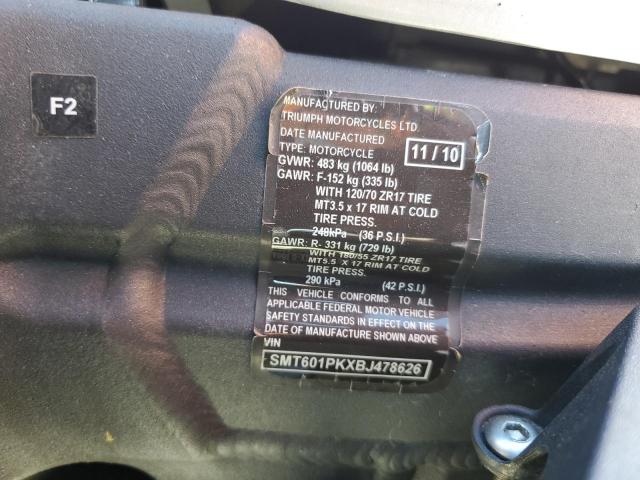 2011 TRIUMPH MOTORCYCLE SPRINT GT - SMT601PKXBJ478626