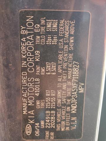 KNDJP3A5XF7118827 KIA SOUL +