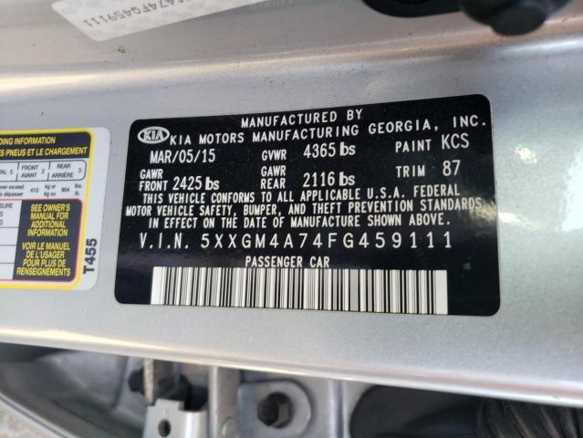 5XXGM4A74FG459111 KIA Optima Lx