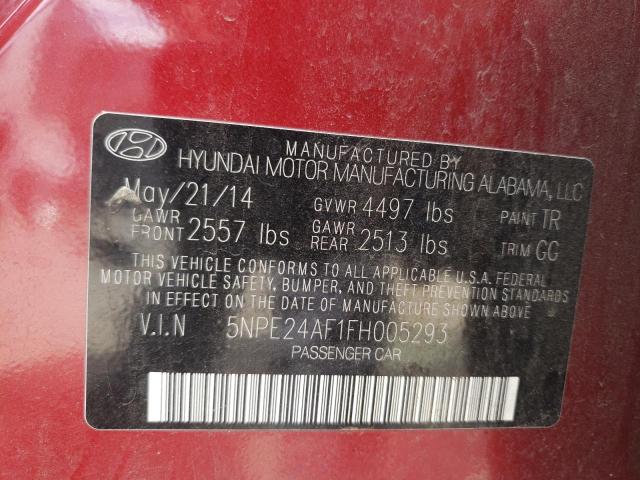 5NPE24AF1FH005293 Hyundai SONATA SE