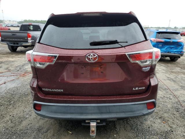 VIN 5TDBKRFH6ES043511 2014 Toyota Highlander, LE no.6