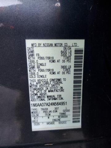 2004 NISSAN TITAN XE #2571727755
