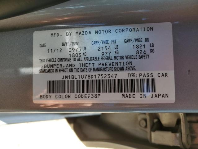 VIN JM1BL1U78D1752347 2013 Mazda 3, I no.12