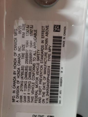 2HKRS4H20PH433314 Honda CR-V LX