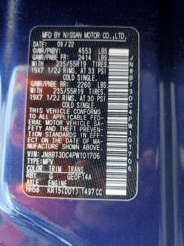 2023 NISSAN ROGUE PLAT - JN8BT3DC4PW101706