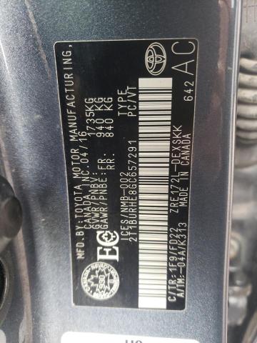 2016 TOYOTA COROLLA L - 2T1BURHE8GC657291
