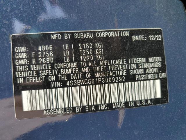 4S3BWGG61P3009292 Subaru Legacy Sport