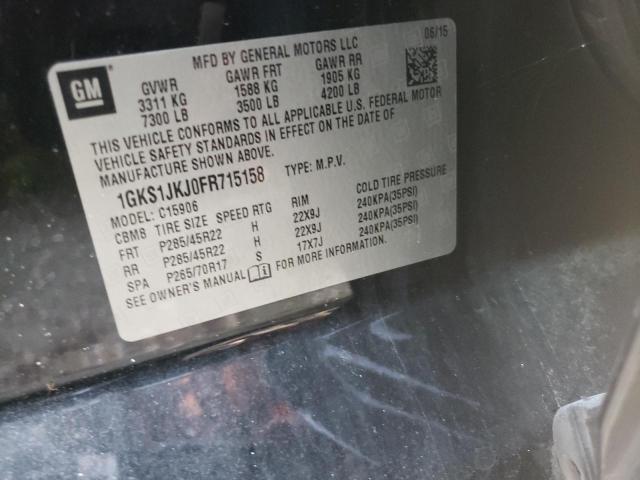 1GKS1JKJ0FR715158 GMC YUKON XL DENALI