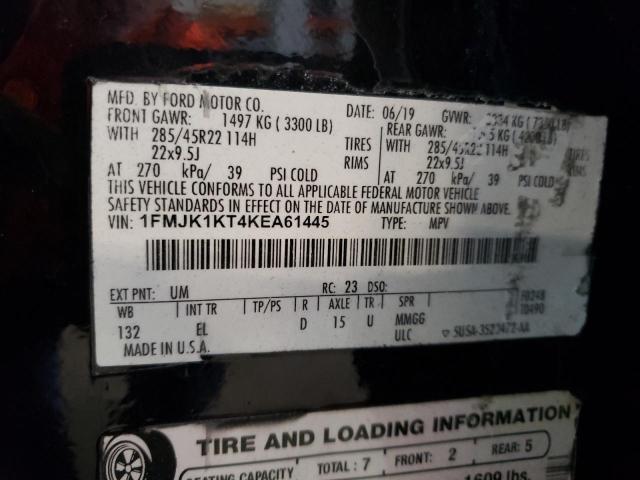 1FMJK1KT4KEA61445 Ford Expedition Max Limited