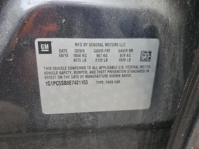 1G1PC5SB8E7421165 Chevrolet CRUZE LT