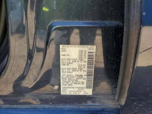 1N6AD0ER3GN798083 Nissan FRONTIER S