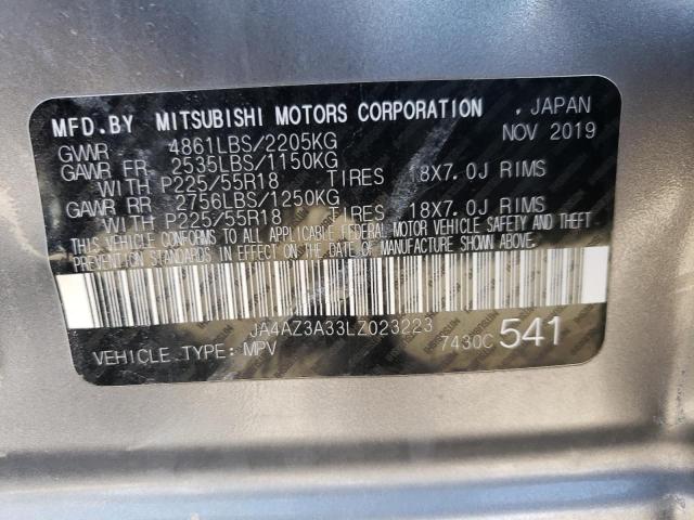 JA4AZ3A33LZ023223 | 2020 MITSUBISHI OUTLANDER