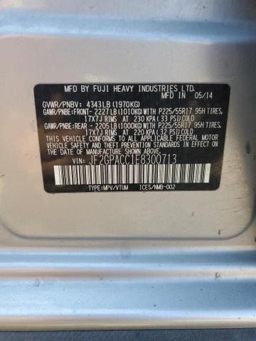JF2GPACC1E8300713 Subaru Xv Crosstrek 2.0 Premium
