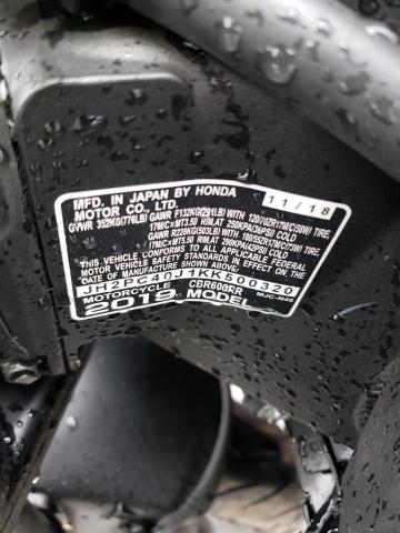 2019 HONDA CBR600 RA - JH2PC40J1KK500320