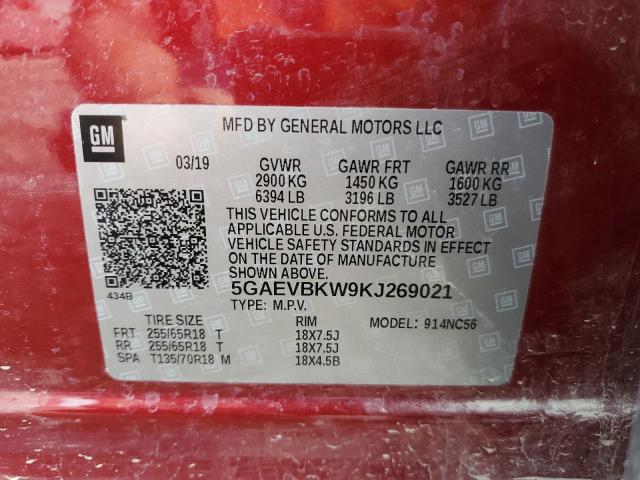 5GAEVBKW9KJ269021 Buick Enclave Premium