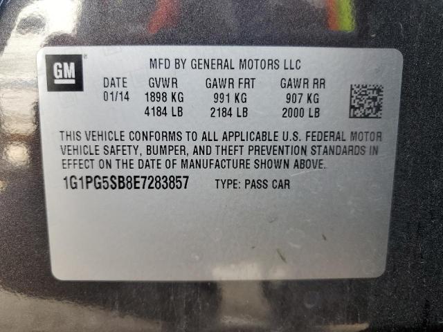 1G1PG5SB8E7283857 Chevrolet CRUZE LTZ