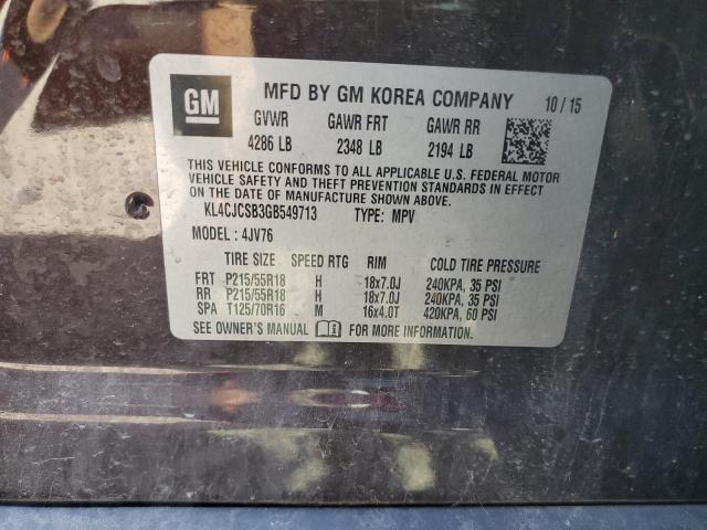 KL4CJCSB3GB549713 Buick Encore
