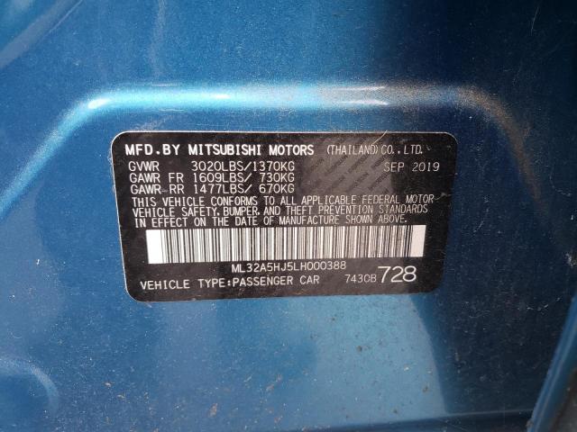 2020 MITSUBISHI MIRAGE LE ML32A5HJ5LH000388