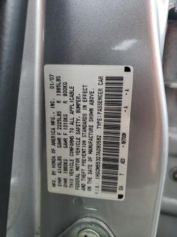 1HGCM55327A090582 | 2007 Honda accord se