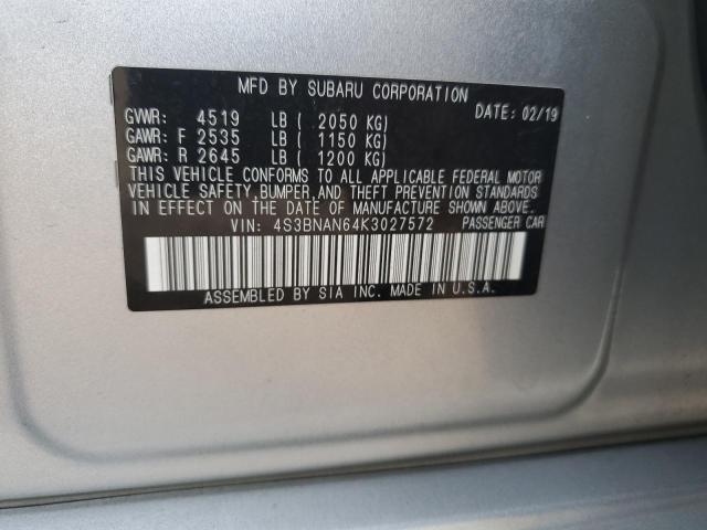 4S3BNAN64K3027572 Subaru Legacy 2.5i Limited