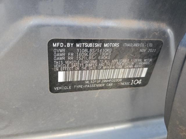 ML32FUFJ9NHF02308 Mitsubishi Mirage G4 Es