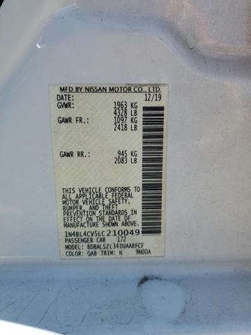 1N4BL4CV5LC210049 Nissan ALTIMA SR