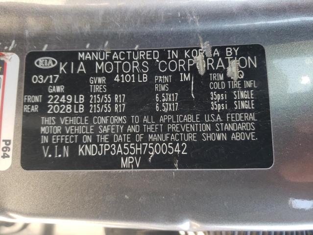 KNDJP3A55H7500542 KIA SOUL +