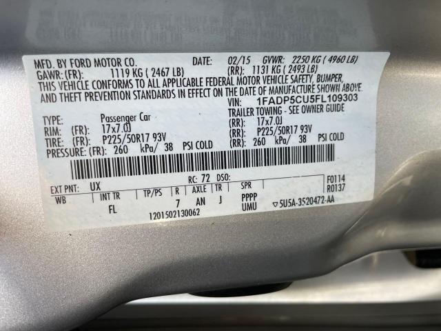 1FADP5CU5FL109303 Ford C-max Premium Sel