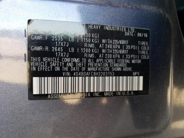 4S4BSAFC8H3203153 Subaru Outback 2.5i Premium