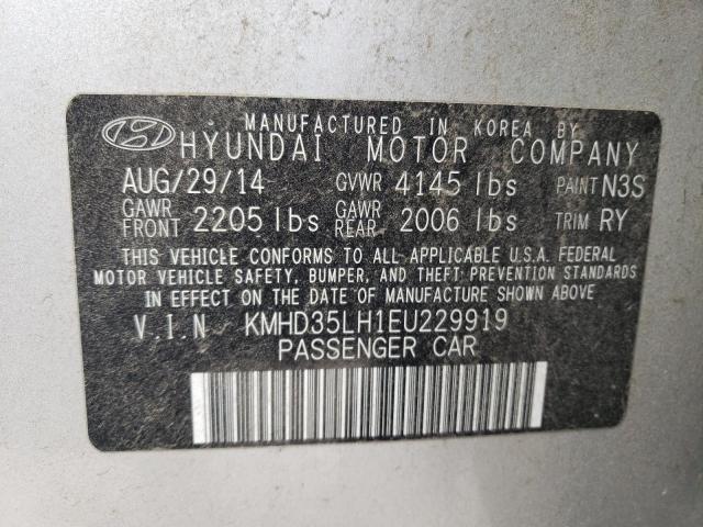 KMHD35LH1EU229919 Hyundai ELANTRA GT