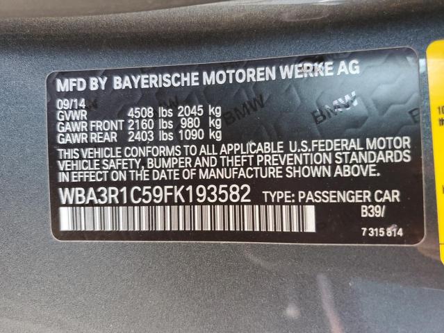 WBA3R1C59FK193582 BMW 435 I