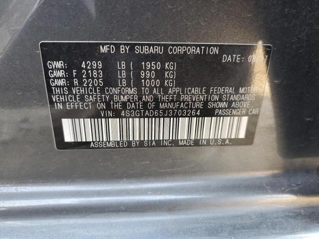 4S3GTAD65J3703264 Subaru Impreza Premium Plus