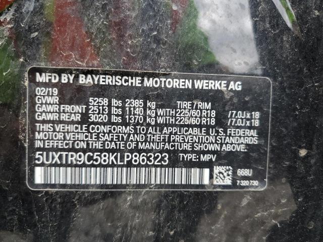 5UXTR9C58KLP86323 BMW X3 Xdrive30i