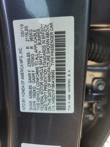 1HGCV1F18KA108062 Honda ACCORD LX