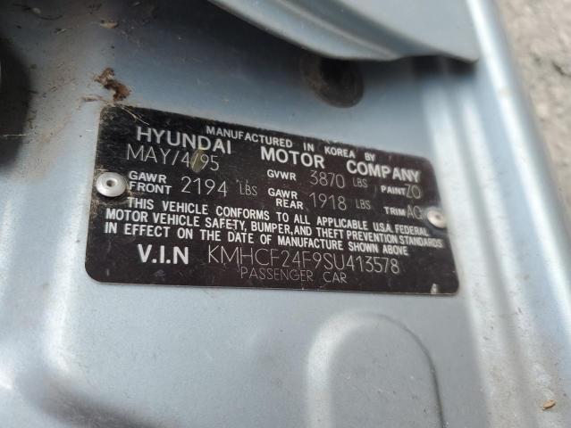 1995 Hyundai Sonata VIN: KMHCF24F9SU413578 Lot: 68763823