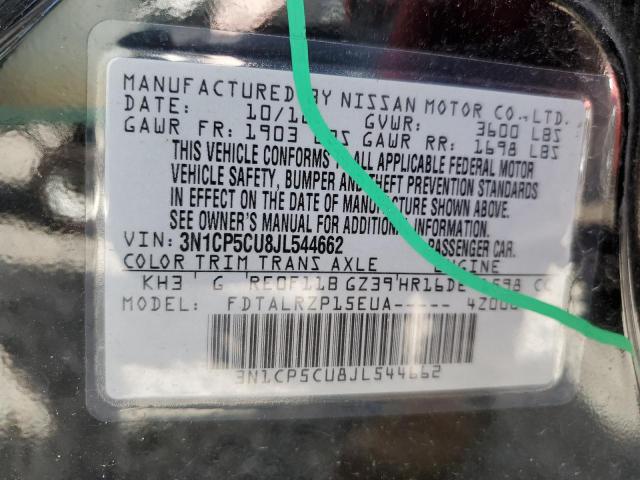 3N1CP5CU8JL544662 Nissan KICKS S