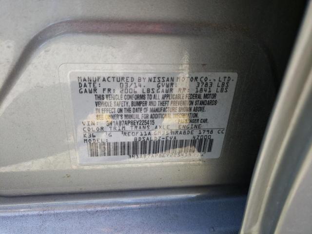 3N1AB7AP8EY225415 Nissan SENTRA S