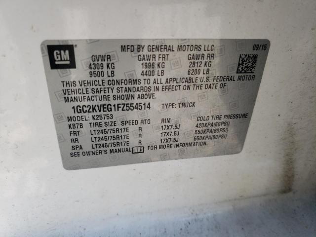 1GC2KVEG1FZ554514 Chevrolet Silverado K2500 Heavy Duty Lt