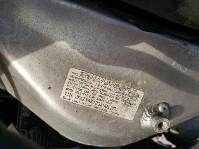 2003 KAWASAKI ZX600 K1 JKAZX4K133A001250