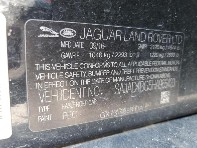 2017 JAGUAR XE PREMIUM - SAJAD4BG5HA965423
