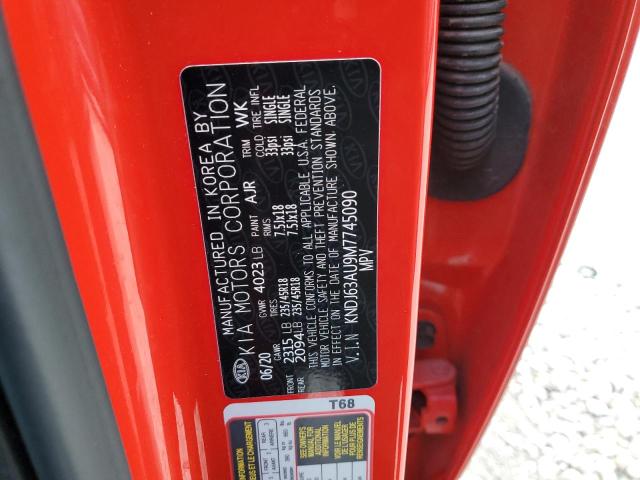 KNDJ63AU9M7745090 KIA Soul Gt Line