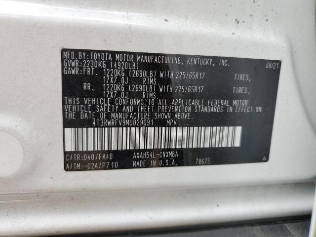 2021 TOYOTA RAV4 XLE - 4T3RWRFV9MU029091