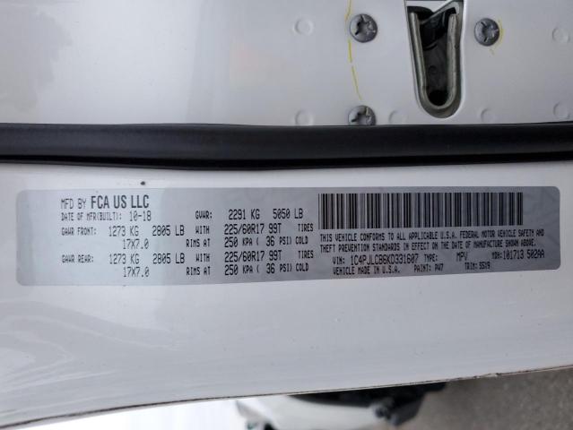 1C4PJLCB6KD331607 Jeep Cherokee Latitude