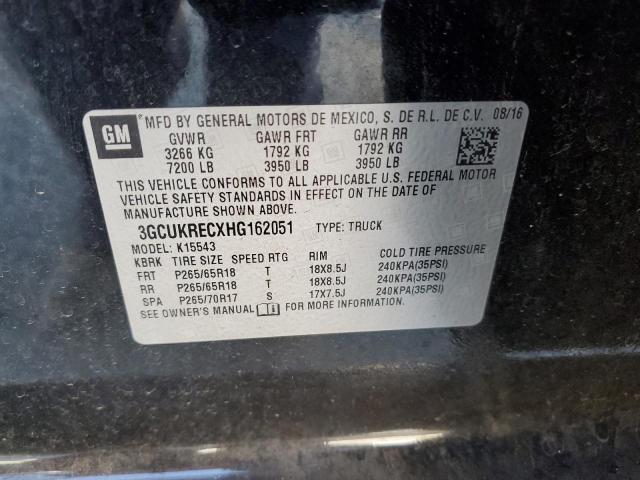 2017 CHEVROLET SILVRDO LT 3GCUKRECXHG162051
