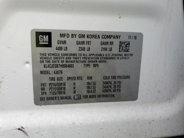 KL4CJESB7HB064603 | 2017 BUICK ENCORE PRE