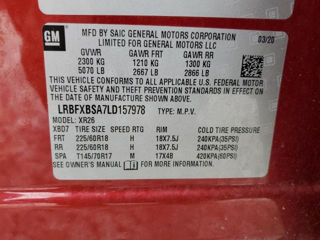 LRBFXBSA7LD157978 Buick Envision Preferred