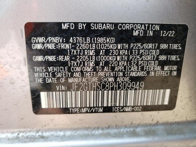 JF2GTHSC8PH309949 Subaru Crosstrek Sport
