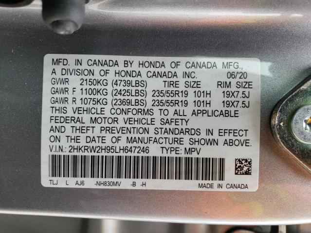 2HKRW2H95LH647246 Honda Cr-v Touring