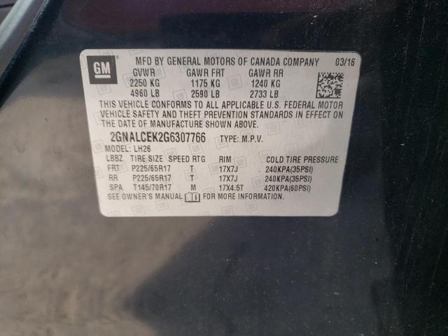 2GNALCEK2G6307766 Chevrolet EQUINOX LT