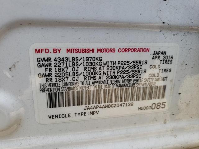 JA4AP4AW8GZ047139 Mitsubishi Outlander Sport Sel